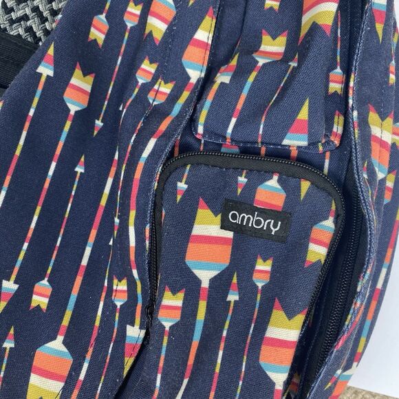 ⭐️ Ambry Rope Sling Bag Crossbody Shoulder Blue Travel Hiking Outdoor Print - Picture 3 of 8